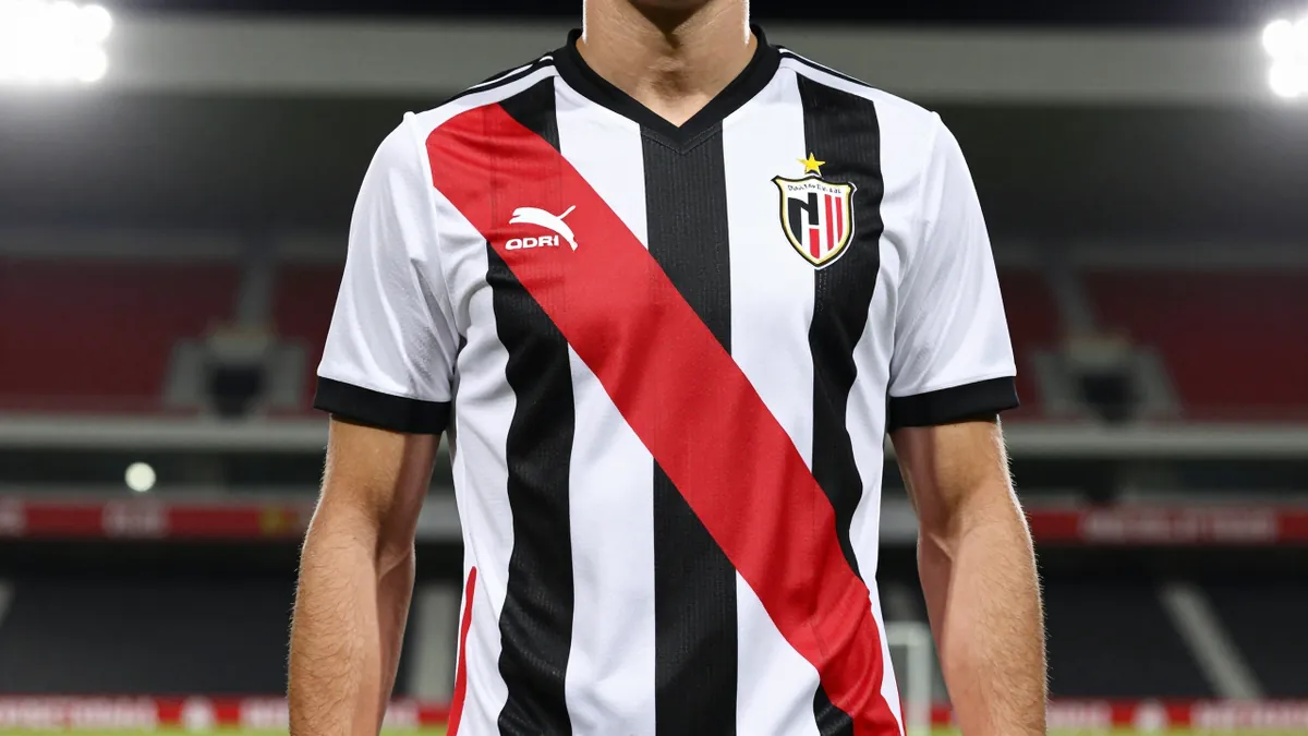 Rayo Vallecano presenta su nuevo kit 2026-27 con detalles de oro y la tradicional sábana roja diagonal